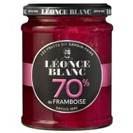 Leonce blanc confiture framboises 70% 320g