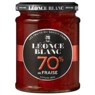 Leonce blanc confiture fraises 70% 320g