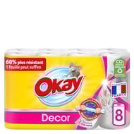 Okay essuie tout decor 8 rouleaux