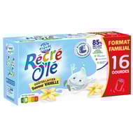 Recre o'le gouter laitier gourdes saveur vanille 16x85g- 1360g