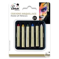 Crayons maquillage gras - lot de 6