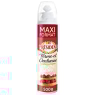Président crème stérilisée uht sucrée aromatisée sous pression 500g maxi format