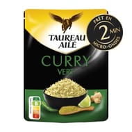 Taureau ailé doypack riz basmati curry vert 220g