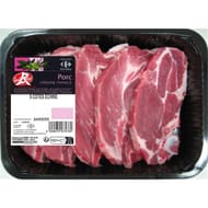 Côte échine de porc label x5 Carrefour Sélection