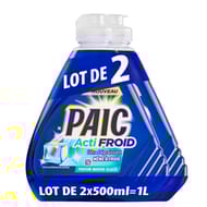 Paic actifroid produit vaisselle menthe 500ml x2