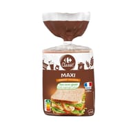 Carrefour classic' pain de mie complet maxi 14 tranches 550g