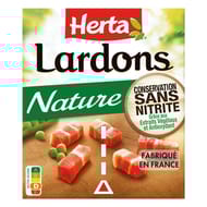 Herta lardons nature conservateur sans nitrites 2x75g