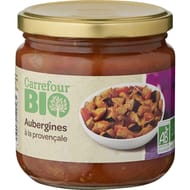 Carrefour bio aubergines à la provençale bio 400g