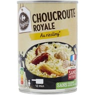 Carrefour original  choucroute royale au riesling 400g