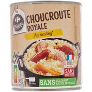 Carrefour original choucroute royale au riesling 800g