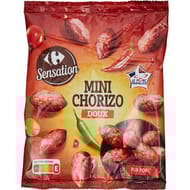 Carrefour sensation mini chorizo doux 75g