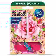 Ambi pur bloc wc gel rose & lilly 45g