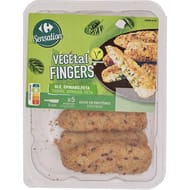 Carrefour sensation végétal fingers blé, épinards, feta 200g