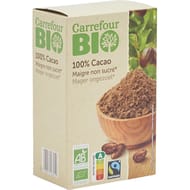 Carrefour bio chocolat en poudre non sucré bio - 250g