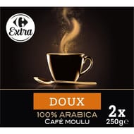 Carrefour extra café moulu doux 2x250g- 500g