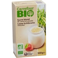 Carrefour bio sucre en poudre de canne blond bio - 500g