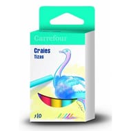 Carrefour lot de 10 craies couleur