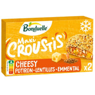 Bonduelle maxi croustis cheesy potiron lentilles emmental 240g