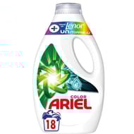 Ariel lessive liquide +touch de lenor unstoppables 18 lavages 810 ml