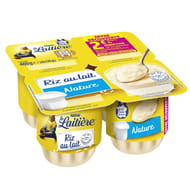 La Laitière Riz au lait nature 4x115g offre découverte