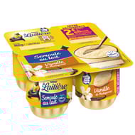 La Laitière Semoule au lait vanille offre découverte 4x115g offre découverte