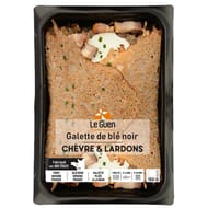 Galette de blé noir chèvre & lardons 150g