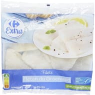 Carrefour extra filets flétan msc 600g