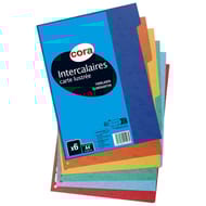 Cora 6 intercalaires 210x297 carte lustrée vive