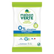 Maison verte serpillères biodégradables x15