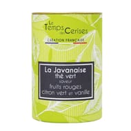 Le temps des cerises thé vert la javanaise pot 80g