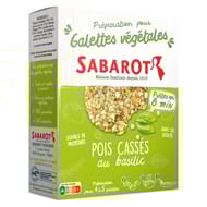 Sabarot galettes pois casse basilic 170g