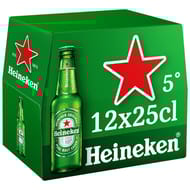 Heineken bière blonde premium 12x25cl 5%vol