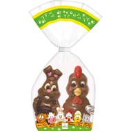 Abtey moulage lapin et poule chocolat lait 140g