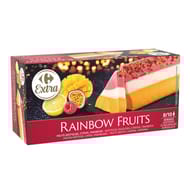 Carrefour extra buche exotique citron framboise 423g