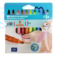 Carrefour feutre mini pointe large x10