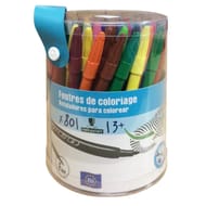Carrefour feutre pointe fine x80