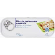Filets maquereau vin blanc aromates 176g