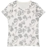 Tee shirt manches courtes femme ECRU AOP NAVY T38\40