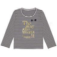 Tee shirt manches longues femme ECRU/STRIPES NAVY T50\52