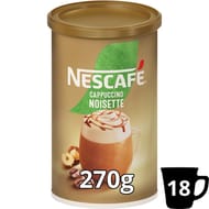 Nescafé cappuccino noisette café soluble 270g