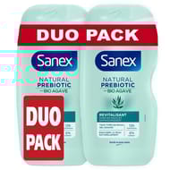 Sanex natural prebiotic bio agave gel douche 2x245ml
