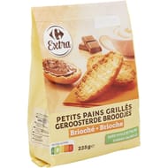 Carrefour extra petits pains grillés briochés 225g