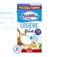 Bridélice crème légère fluide uht 12%mg brique 50cl