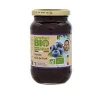 Carrefour bio confiture myrtille bio 310g