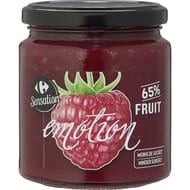 Carrefour sensation confiture framboise 330g