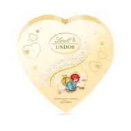 Lindt boîte coeur de boules lindor blanc coco 160g