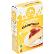 Carrefour classic préparation dessert flan pâtissier aux oeufs 360g
