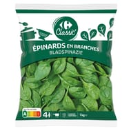 Carrefour classic' épinards en branches 1kg
