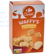 Carrefour classic' biscuits apéritifs gaufrettes fromage 65g