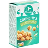 Carrefour classic' biscuits apéritifs ciboulette ail 80g